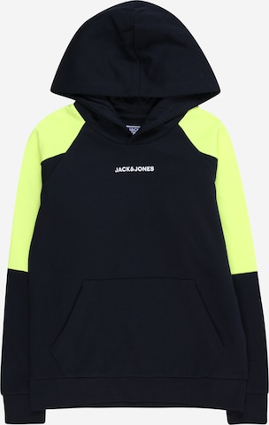 Jack & Jones Junior Mikina 'GLOBUS' – modrá: přední strana