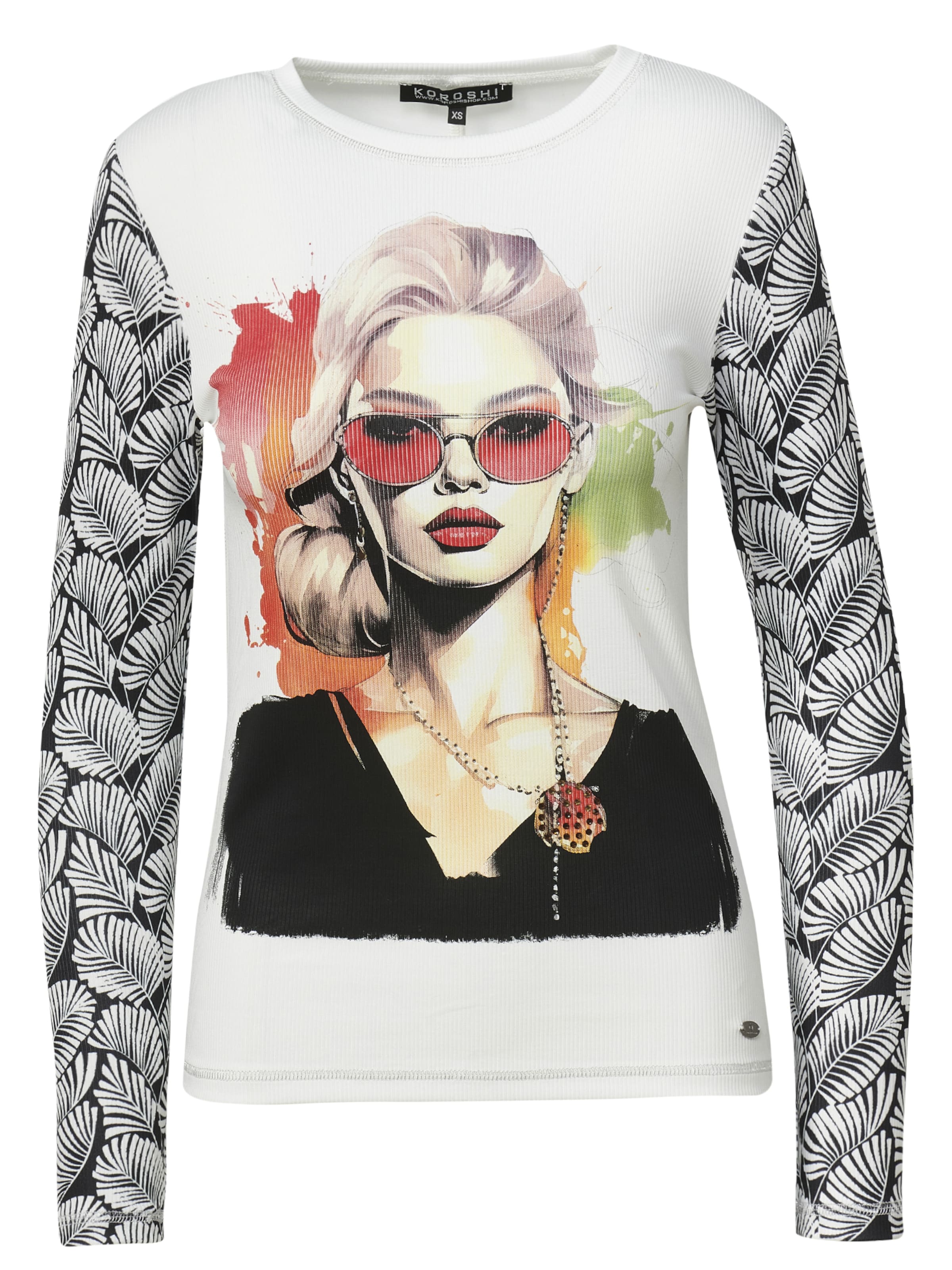 KOROSHI Tričko - Zmiešané farby: predná strana