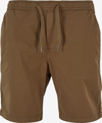 Pantalon Urban Classics en marron : devant