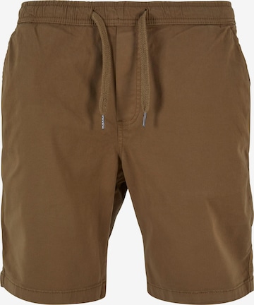 Urban Classics Trousers in Brown: front