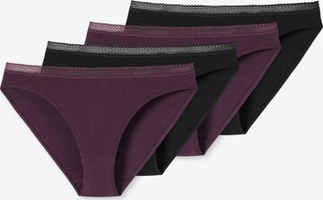 Slip ' Cotton Lace ' SCHIESSER en violet : devant