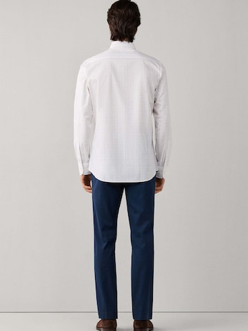 Hackett London Regular fit Overhemd 'Check' in Wit