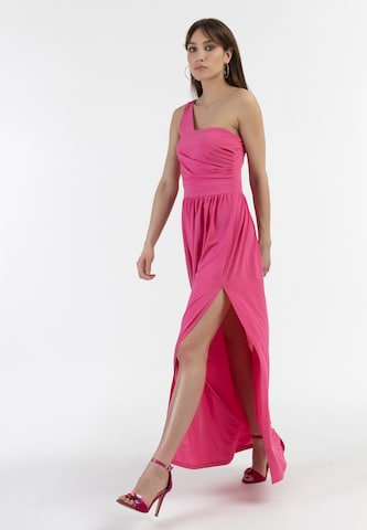 faina Βραδινό φόρεμα σε ροζ