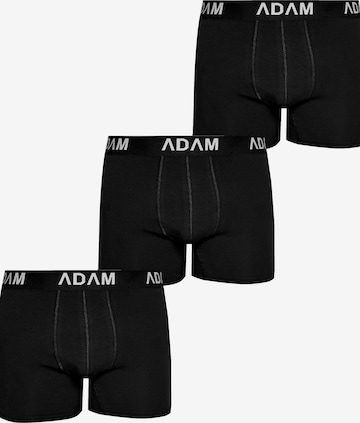 Adam Boxershorts '3er Pack' in Schwarz: Vorderseite