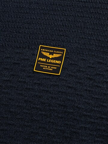 PME Legend Neulepaita 'Pullover with half zipper' värissä sininen
