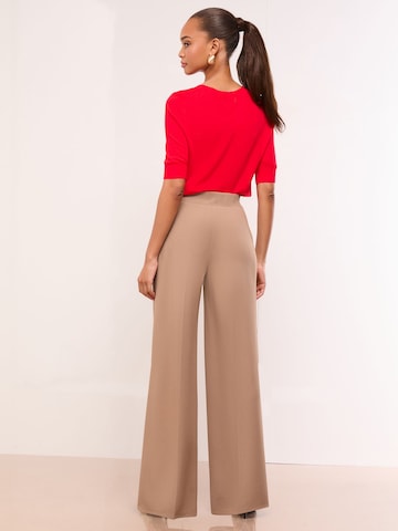 Lipsy Bootcut Nohavice s pukmi - Béžová