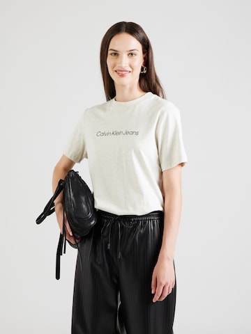 Calvin Klein Jeans Тениска 'CLASSIC' в сиво: отпред