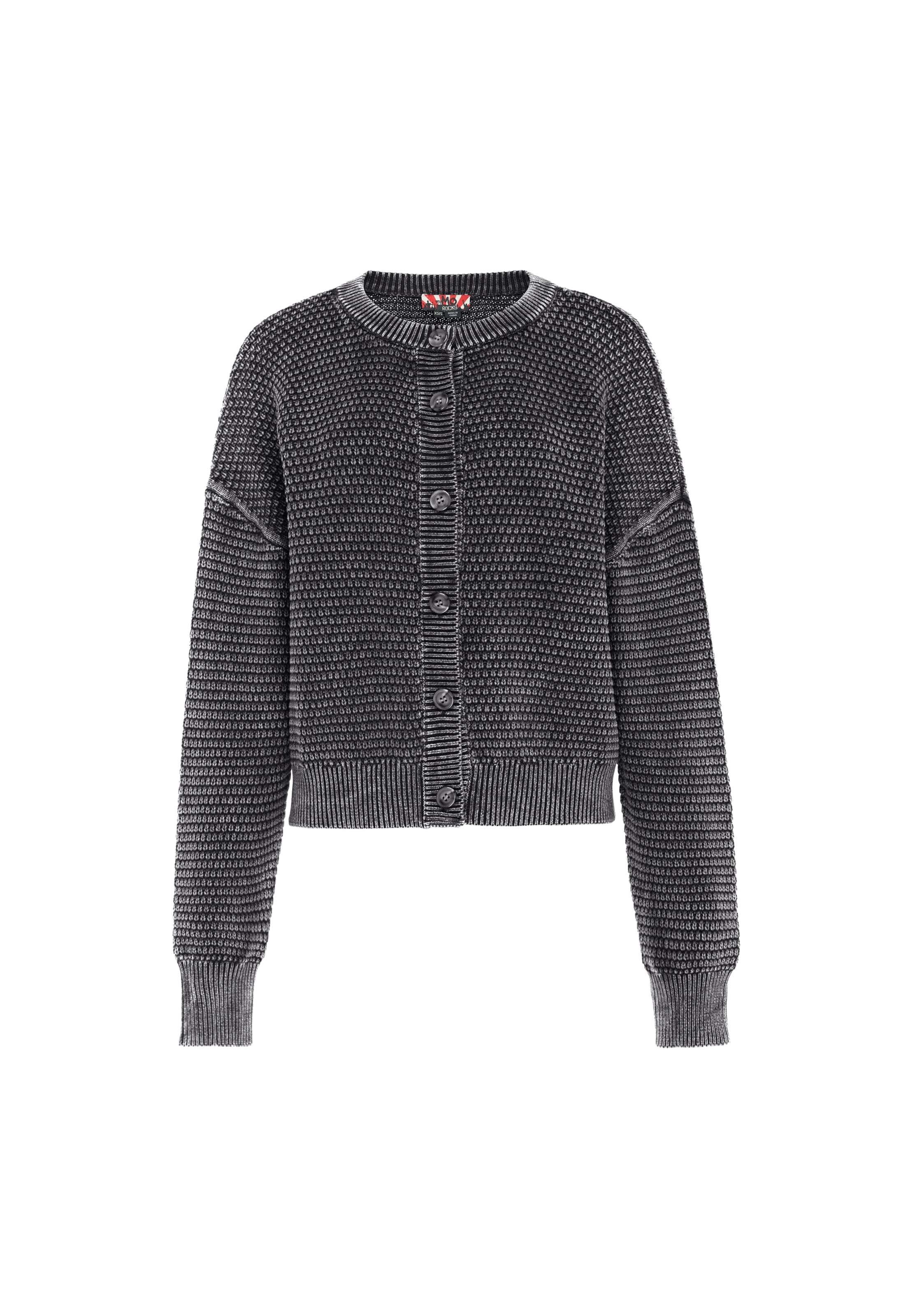 Cardigan myMo ROCKS en noir : devant
