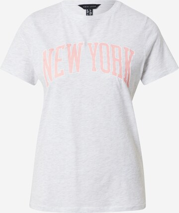 NEW LOOK Tričko 'NEW YORK' – šedá: přední strana