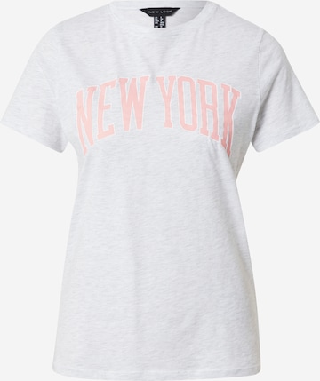 NEW LOOK Shirt 'NEW YORK' in Grey: front