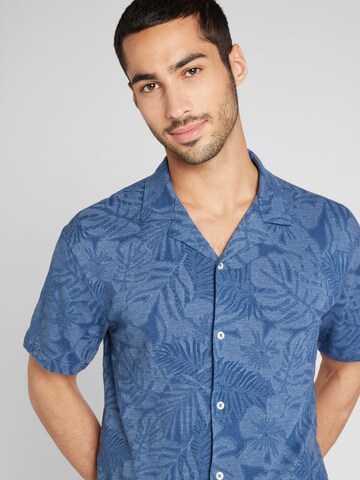 Coupe regular Chemise 'NAEL' JACK & JONES en bleu