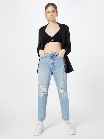 Calvin Klein Jeans Trojúhelníková Podprsenka – černá