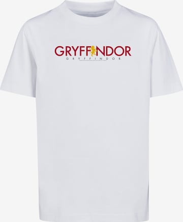 T-Shirt 'Harry Potter Gryffindor Text' F4NT4STIC en blanc : devant