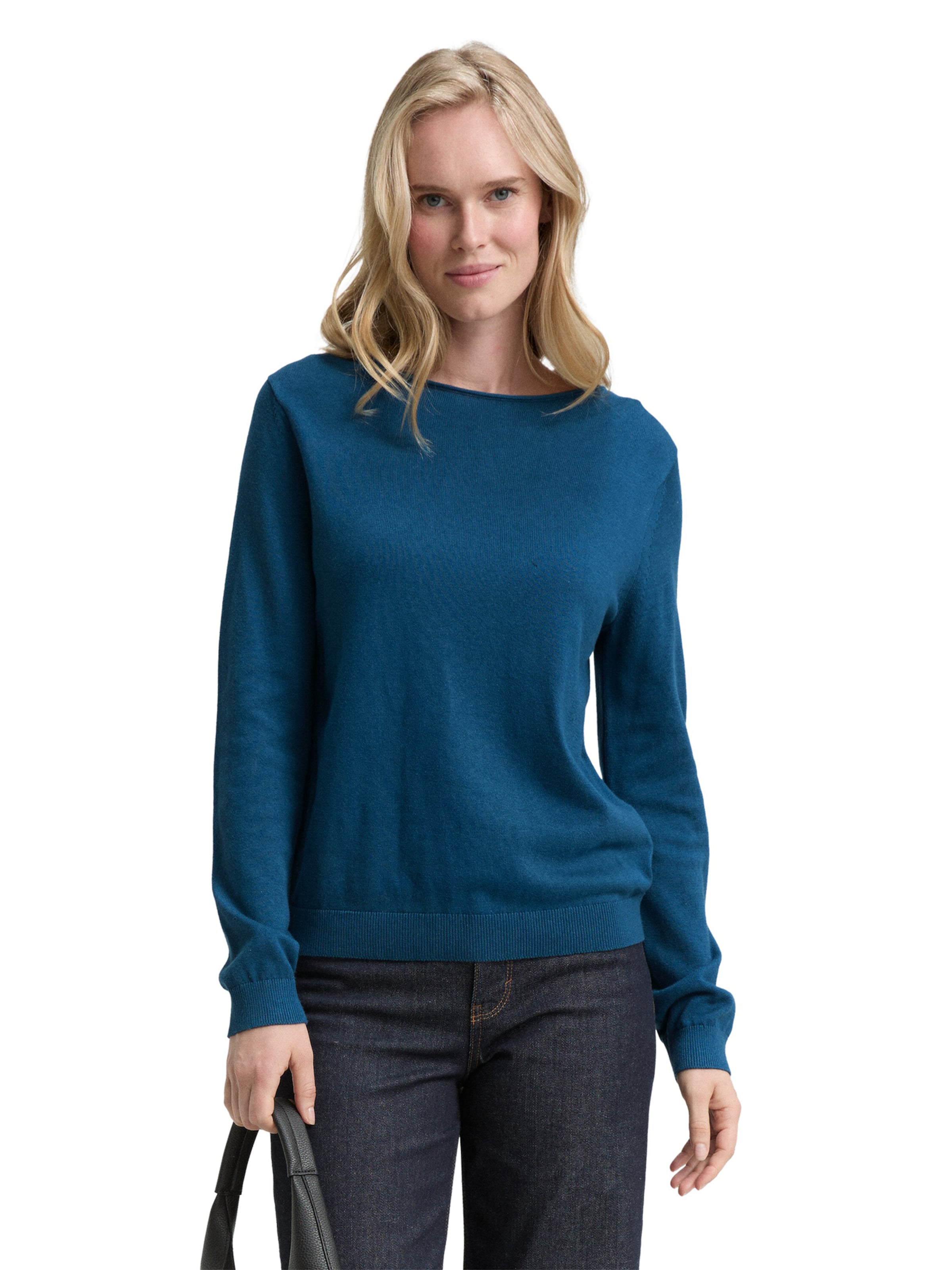 TOM TAILOR Sweater in Blue: front