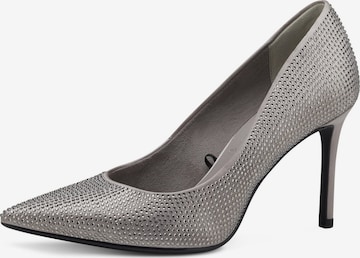 TAMARIS - Zapatos con plataforma en plata: frente