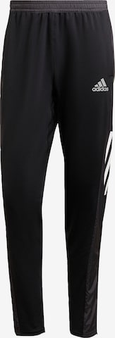 ADIDAS SPORTSWEAR Regular Workout Pants 'Own The Run Astro' in Black: front