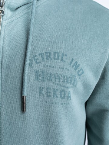 Petrol Industries Zip-Up Hoodie in Blue