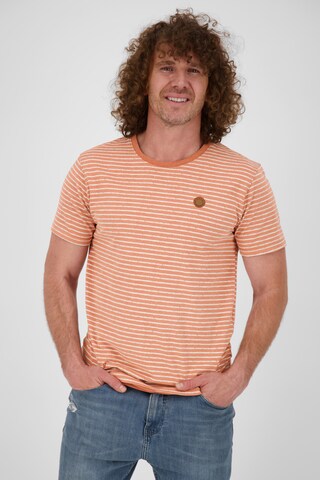 Alife and Kickin - Camiseta 'Mats' en naranja: frente