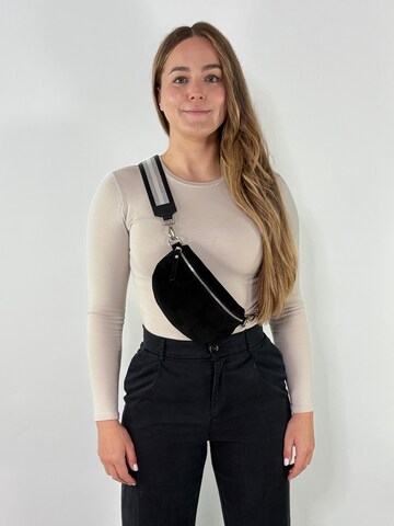 lePelou Gürteltasche 'ELVA small' in Schwarz