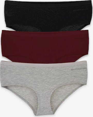 Organication Panty in Grau: Vorderseite