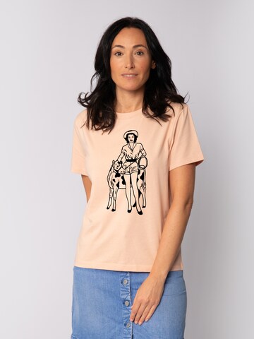 Watapparel Shirt 'Cowgirl' in Orange: front