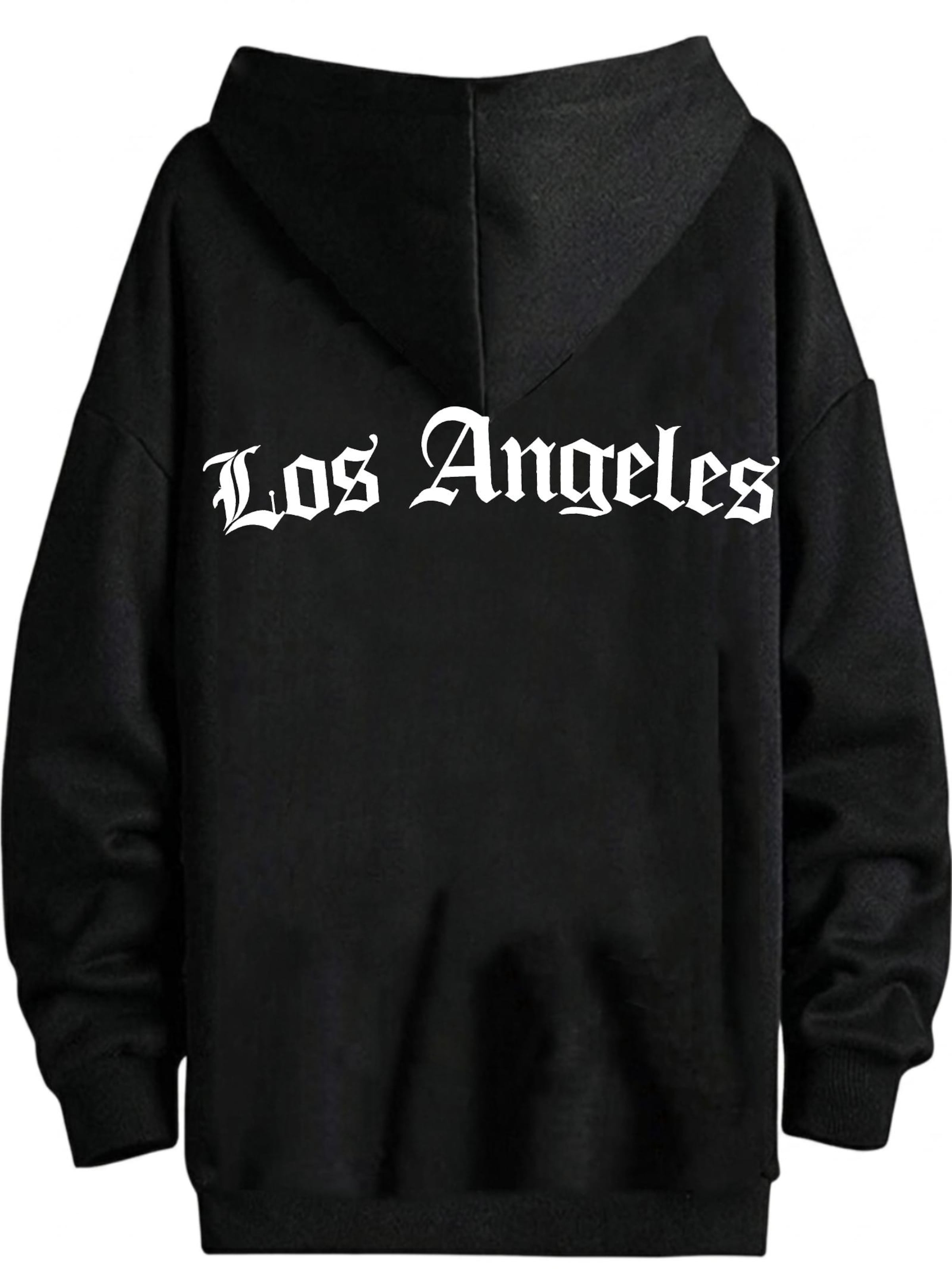 RMK Sweatshirt 'Los Angeles LA' in Black: front