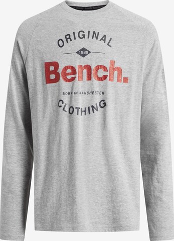 BENCH Long Sleeve T-Shirt 'Stampon' in Grau: predná strana