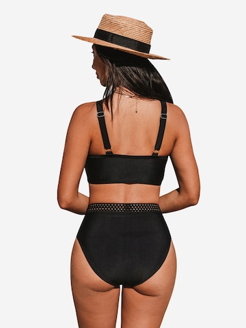 Cupshe High neck Bikini 'CAA12C4L044AA' in Schwarz