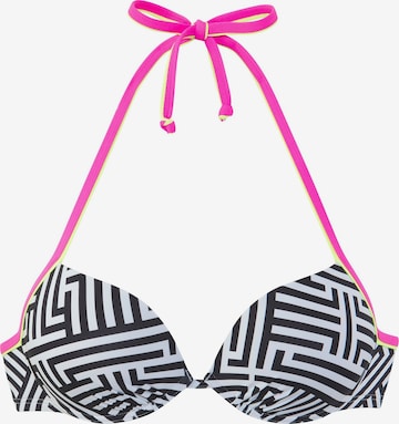 BUFFALOPush-up Bikini gornji dio - crna boja: prednji dio