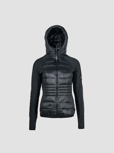 JACK1T Veste outdoor ' Calypso Hybrid Hood ' en noir, Vue avec produit