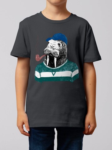 T-Shirt 'Walross' watabout.kids en gris