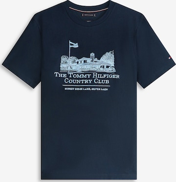 T-Shirt TOMMY HILFIGER en bleu : devant