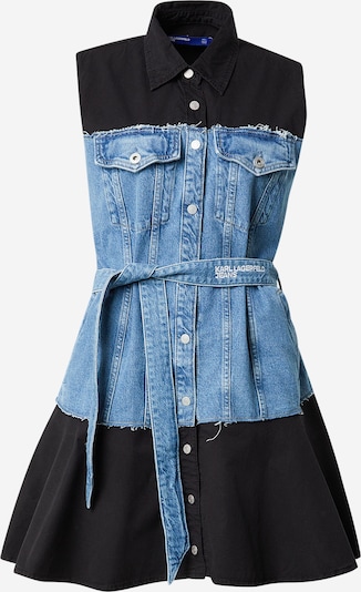 Palaidinės tipo suknelė iš KARL LAGERFELD JEANS, spalva – tamsiai (džinso) mėlyna / juodo džinso spalva, Prekių apžvalga