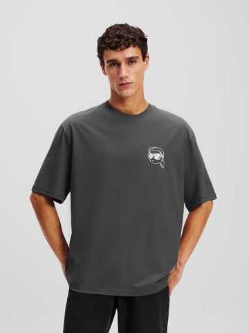 Karl Lagerfeld Футболка ' IKON T-SHIRT ' в Серый: спереди