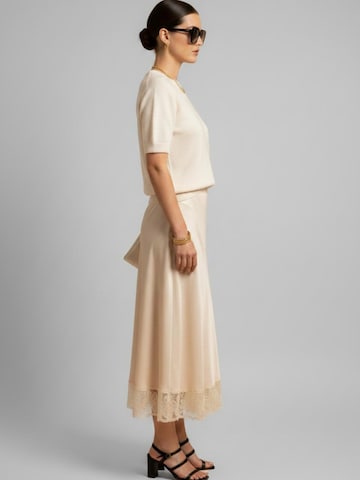 WEARABLE STORIES Sweater 'Nina' in Beige