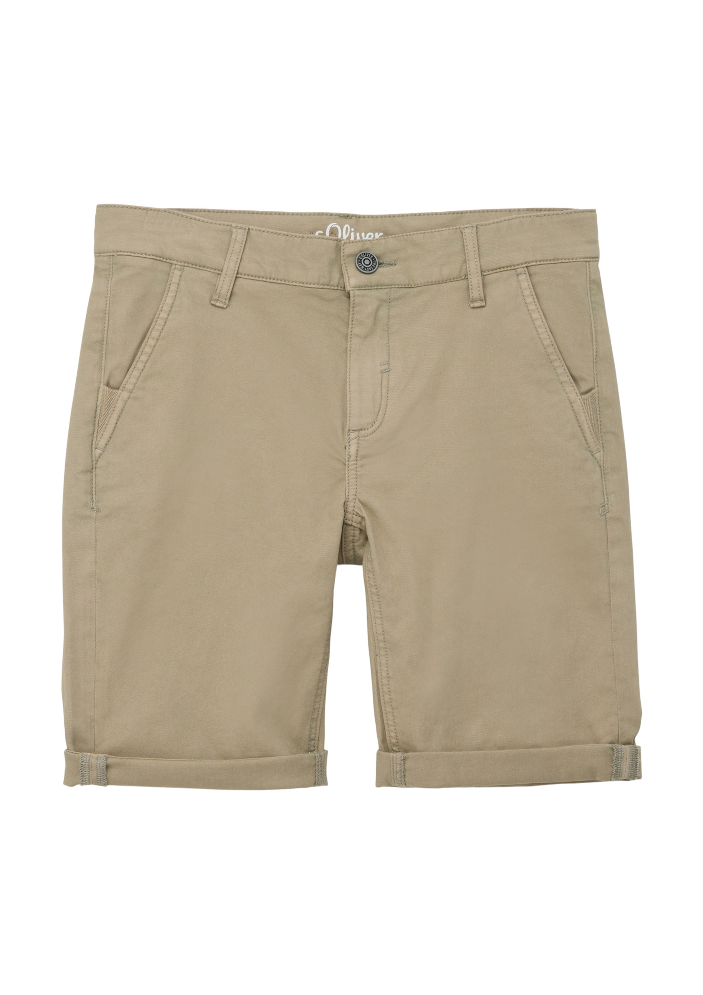 Coupe slim Pantalon 'SEATTLE' s.Oliver en marron : devant