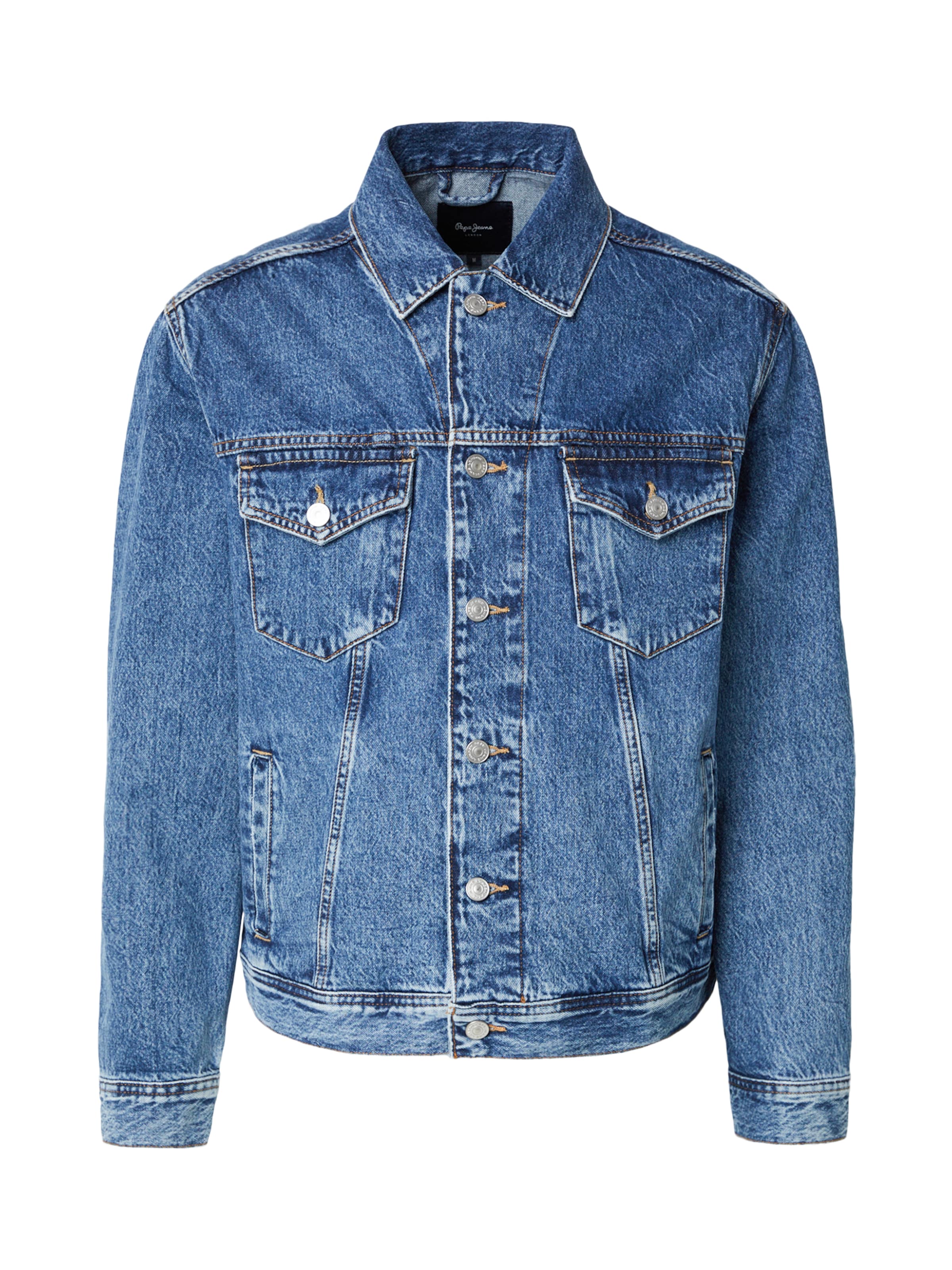 Pepe Jeans Between-Season Jacket 'ALBION' in Blue: front