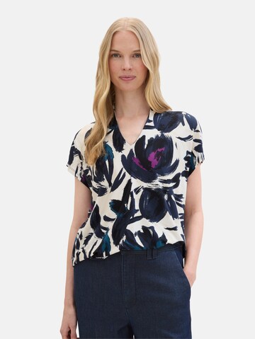 TOM TAILOR Bluse in Blau