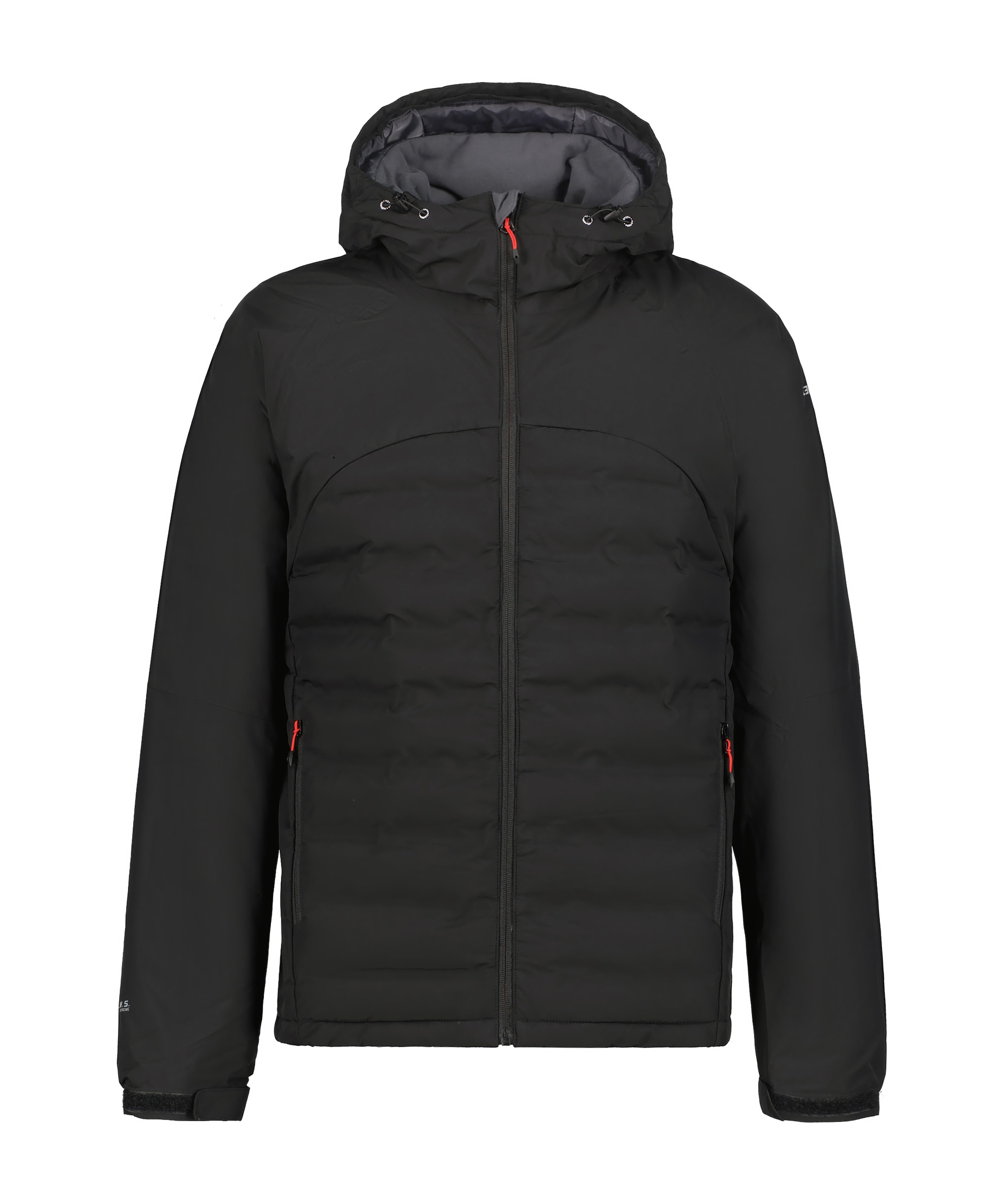 ICEPEAK Sportjacke 'BARWICK' in Schwarz: Vorderseite