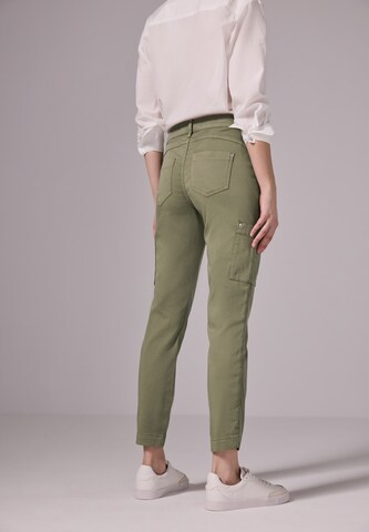 Street One Studio Slimfit Hose im Cargo-Look in Grün