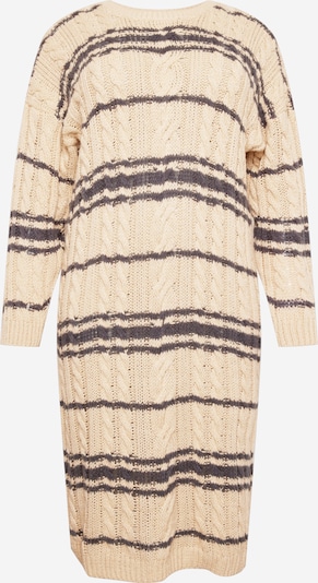In The Style Curve Knit dress 'LORNA' in Cream / Dark brown, Item view