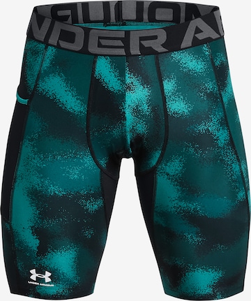 UNDER ARMOUR Workout Pants in Green: front