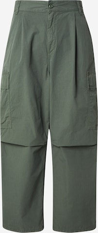 Carhartt WIP Loosefit Gargohousut 'Cole' värissä vihreä: etupuoli