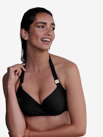 Mint Velvet T-Shirt Bikinitoppi värissä musta: etupuoli