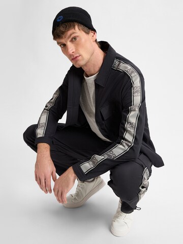 HUGO Tapered Hose 'Geo244_RB' in Schwarz