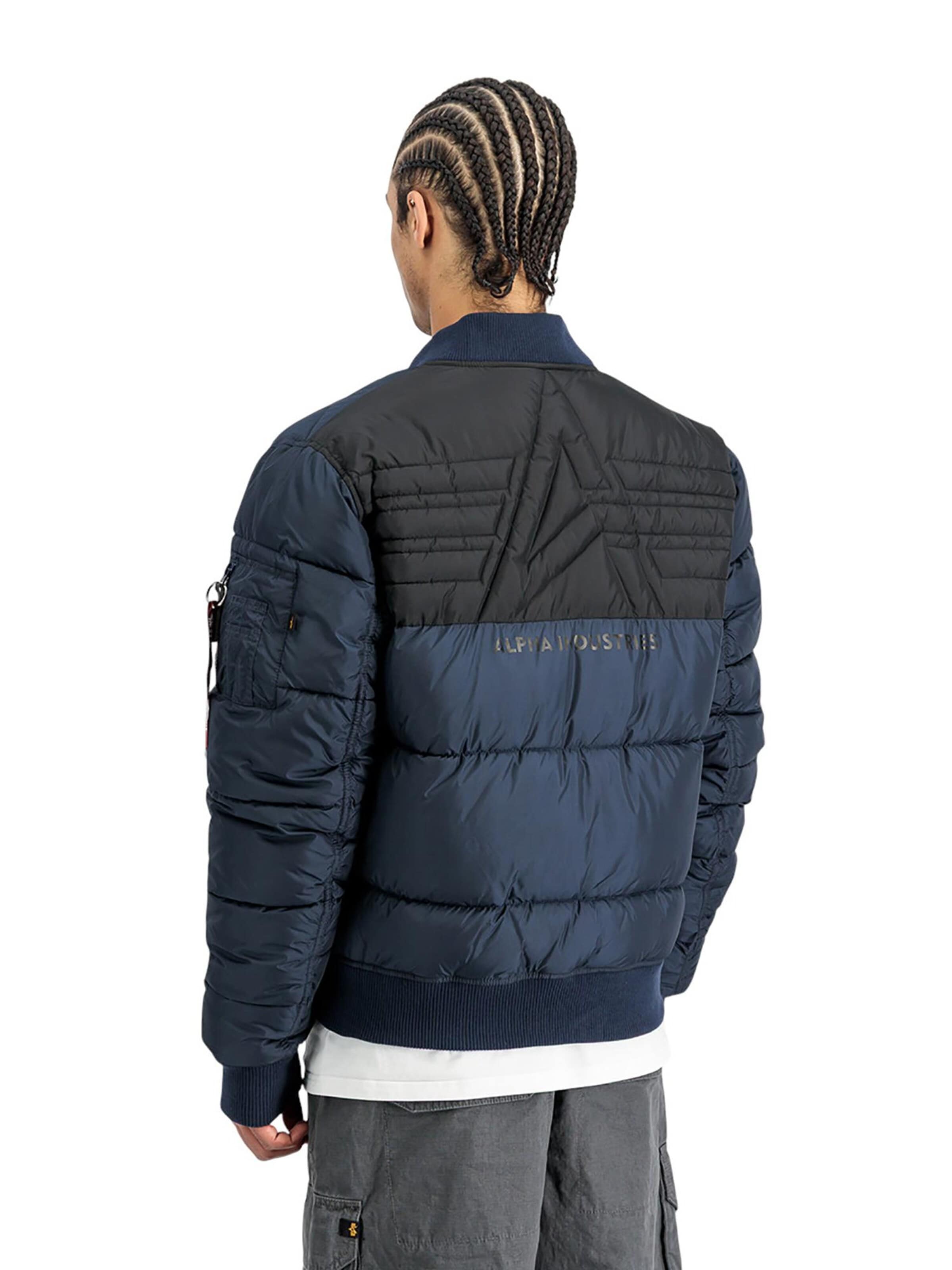 ALPHA INDUSTRIES Zimní bunda 'MA-1' – modrá