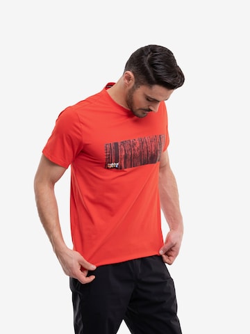 Rukka - Camiseta funcional 'Vaakoja' en rojo: frente