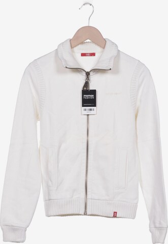 EDC BY ESPRIT Sweatshirt & Zip-Up Hoodie in M in White: front