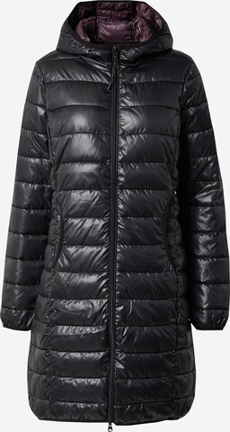 Manteau mi-saison QS en noir : devant