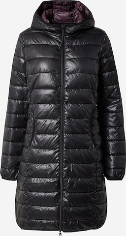 Manteau mi-saison QS en noir : devant